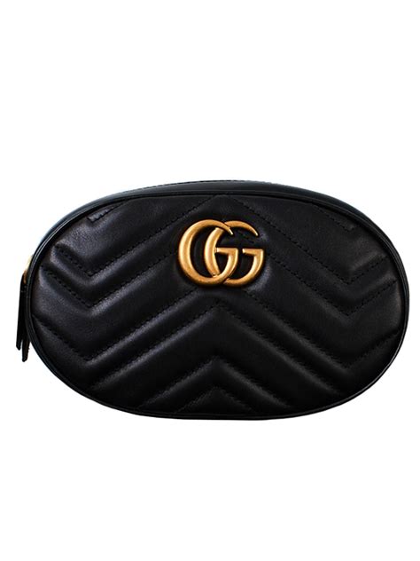 black gucci marmont fanny pack|Gucci Marmont leather backpack.